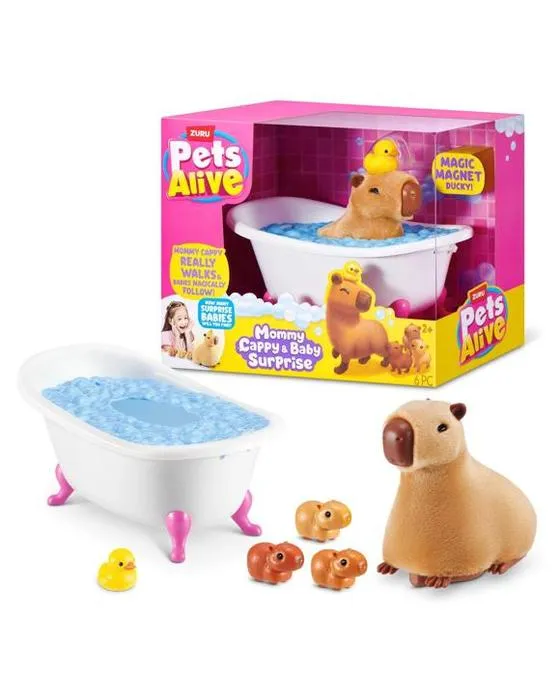 Zuru Animaux de compagnie vivant Maman Capybara et bébé surprise