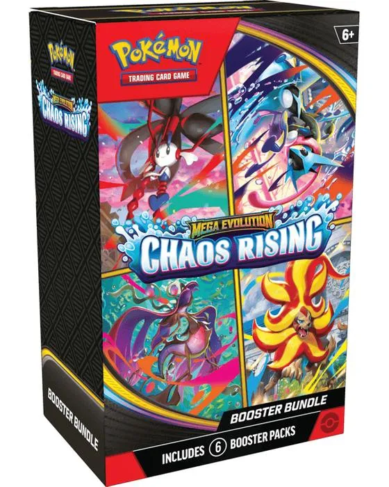 Pokemon Trading Card Game: Mega Evolution Chaos Rising Booster Bundle