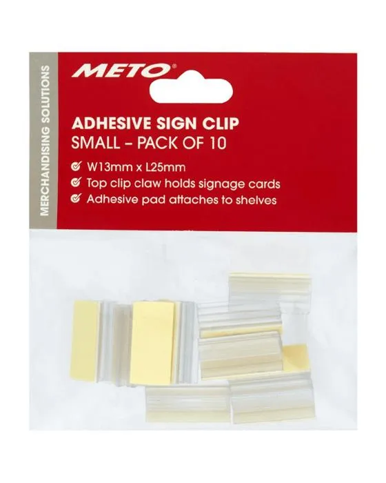 Méto Plaquettes adhésifes Petit 10 Pack