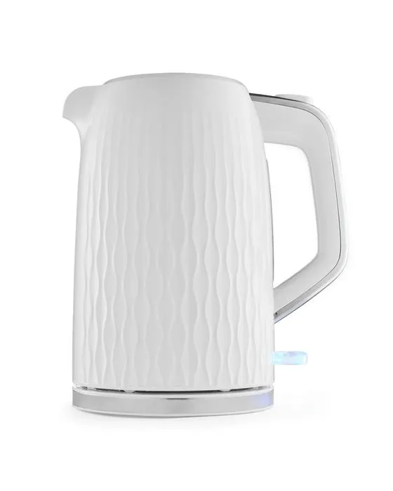 1.7L Bouilloire - Blanc et argent look