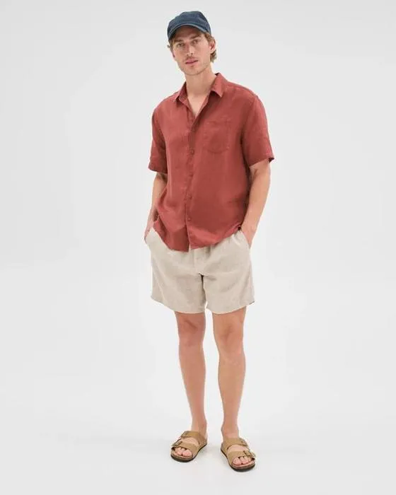 Cible Homme Shorts en lin européen