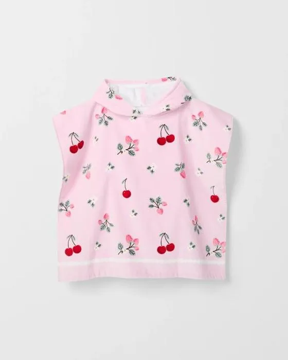 Cible Enfants Cerise Australienne Cotton Hooted Beach Serviette - Rose