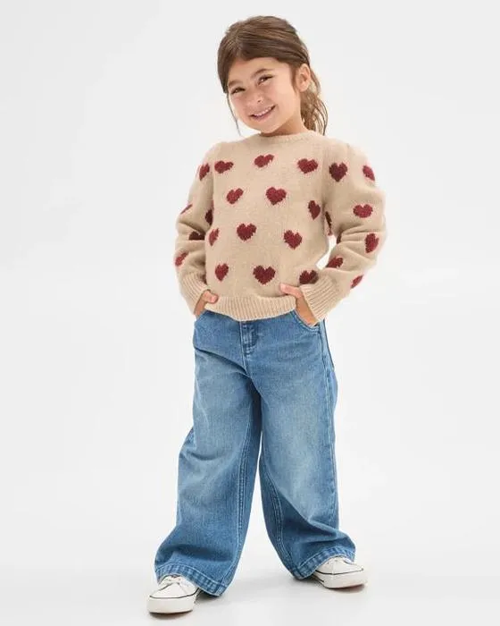 Ciblez les enfants Ballon Sleeve Knit Jumper