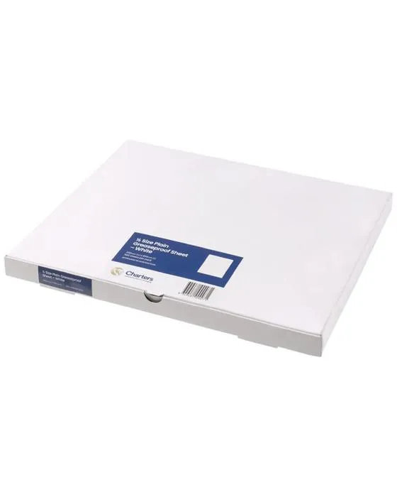 1/2 Couper papier à l'épreuve de la graisse 500 Pack blanc