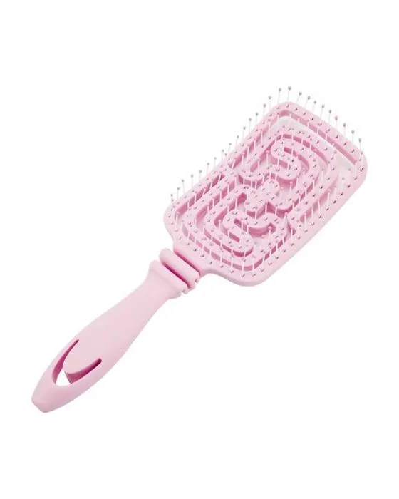Brosse de démêlant Flexi pour soins de cheveux OXX - Rose