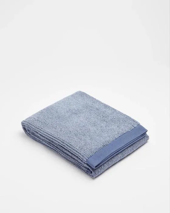 Cible de la feuille de bain en coton côtelé australien - Piper Marle - Bleu