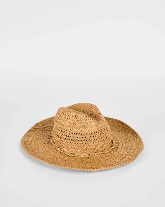 Target Paper Straw Trim Detail Cowboy Hat