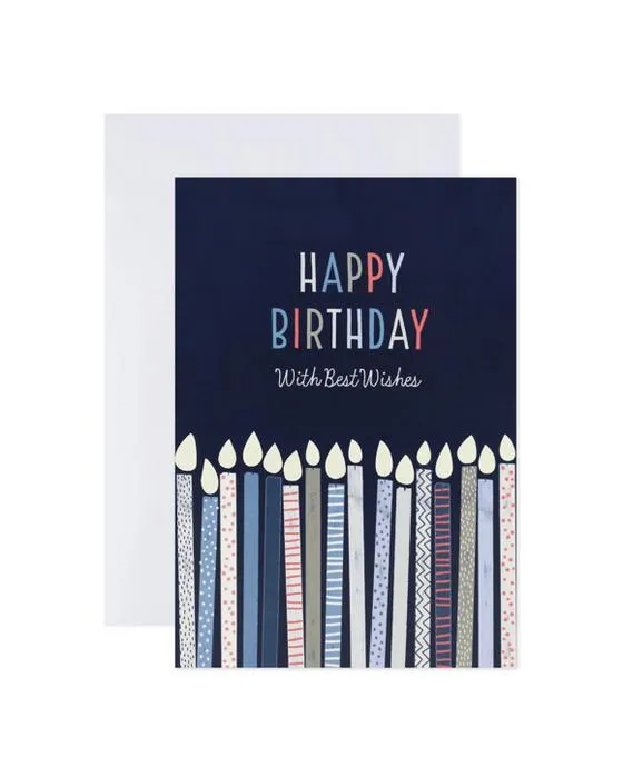 Édition créative de la carte d'anniversaire Hallmark - Bougies