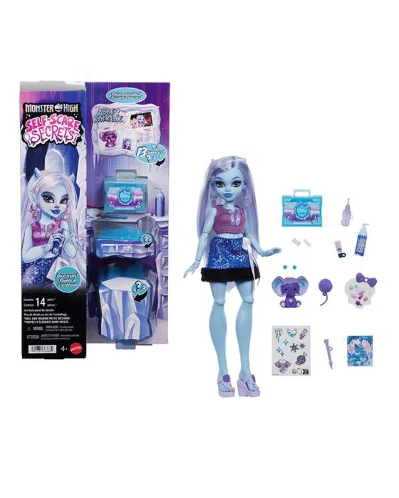 14 pièces Monster High Self-Scare Secrets Abbey Bominable Fashion Doll and Accessories Set