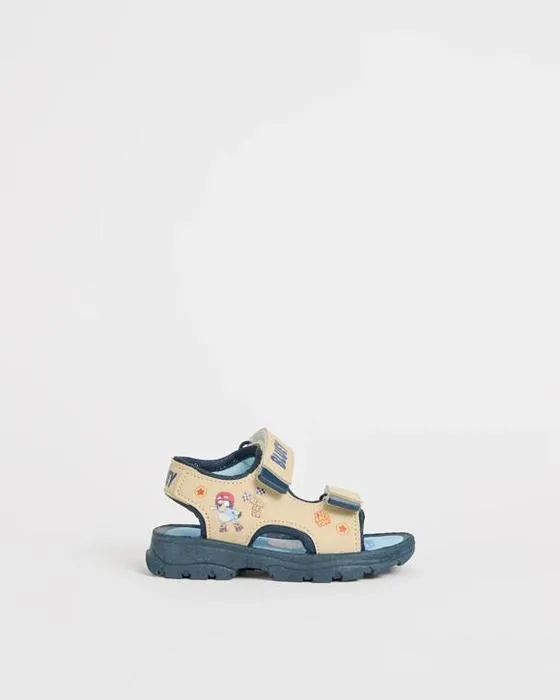 Sandales de première marche bleue