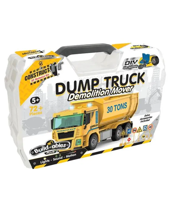 Construisez-il des construct-ables Plus - Camion à décharge, Démolition Mover