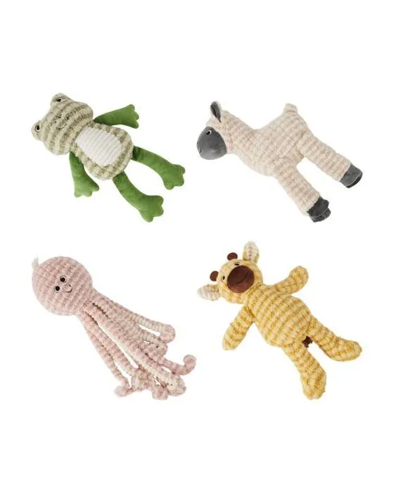 Jouet pour animaux en peluche à côtes épaisses - Assortiment