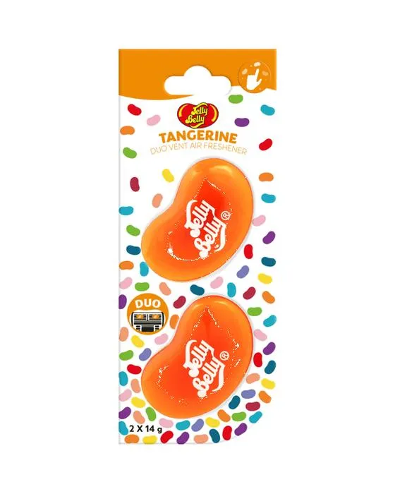 2 Pack Jelly Belly Duo Air Freshener - Tangerine