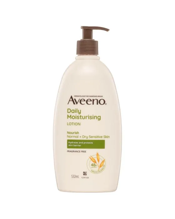 Aveeno Lotion sans parfum quotidien pour le corps 532ml - Farine d'avoine colloïdale prébiotique