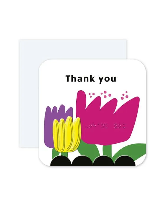 Carte de voeux Hallmark Braille - Merci