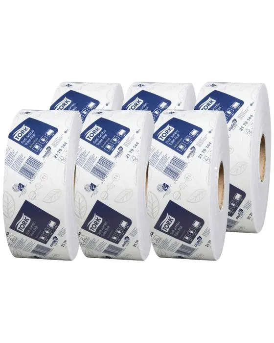 Tork T1 Système avancé Jumbo 2 Ply papier de toilette rouleaux 6 Pack