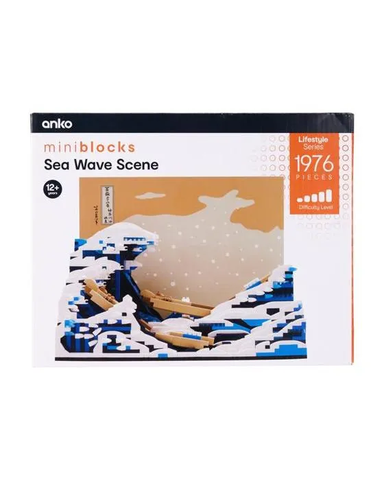 1976 Pièces Mini Blocks Lifestyle Série: Sea Wave Scene
