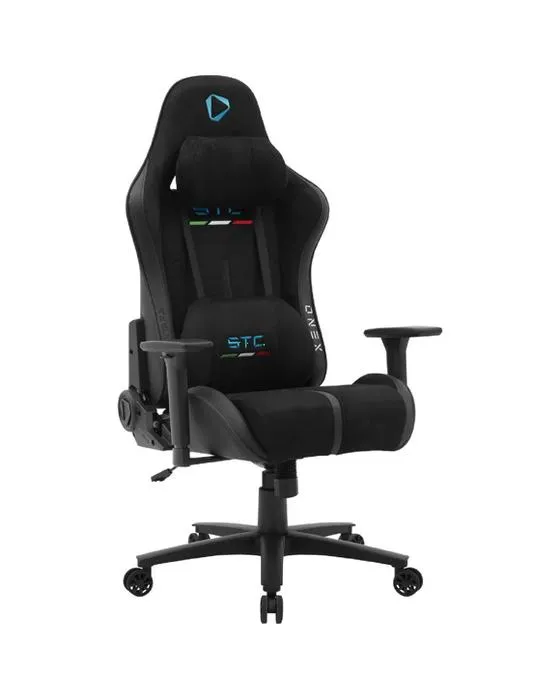Chaises ergonomiques noires et chaises de bureau ONEX STC Alcantara Gaming