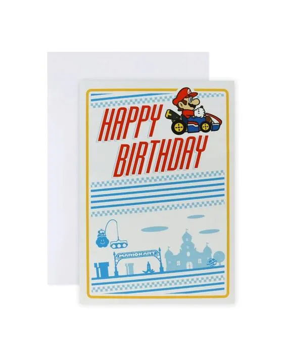 Hallmark Nintendo Mario Kart Carte interactive d'anniversaire - 1ère place Impressionnante