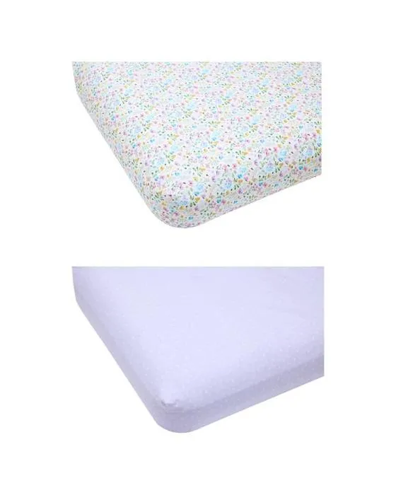 2 packs de coton biologique en feuilles de literie