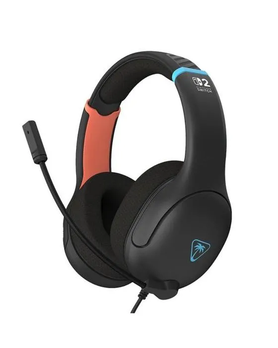 Tortue Beach Airlite Fit Casque de jeu filaire pour Nintendo Switch 2 - Noir Charbon - Noir