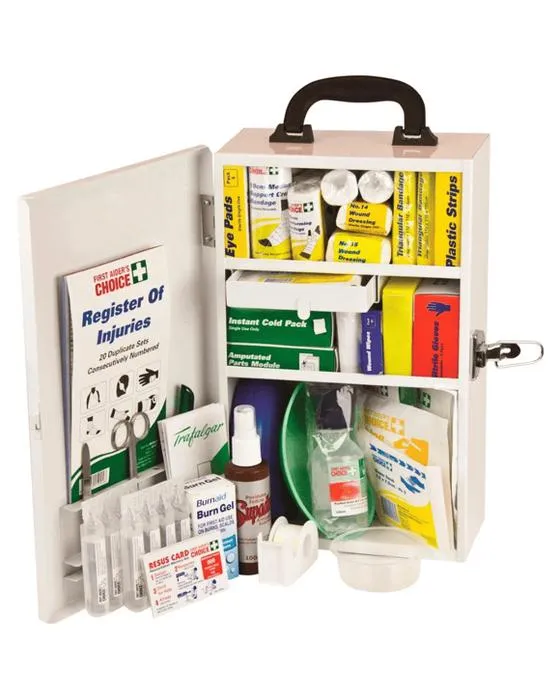Trousse nationale de premiers soins Trafalgar avec boîtier en métal