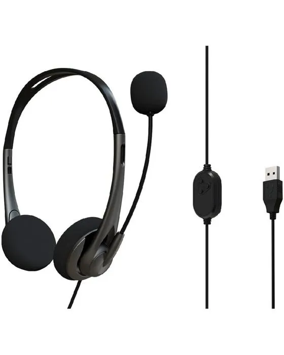Casque USB Verbatim avec Boom Mic Grey