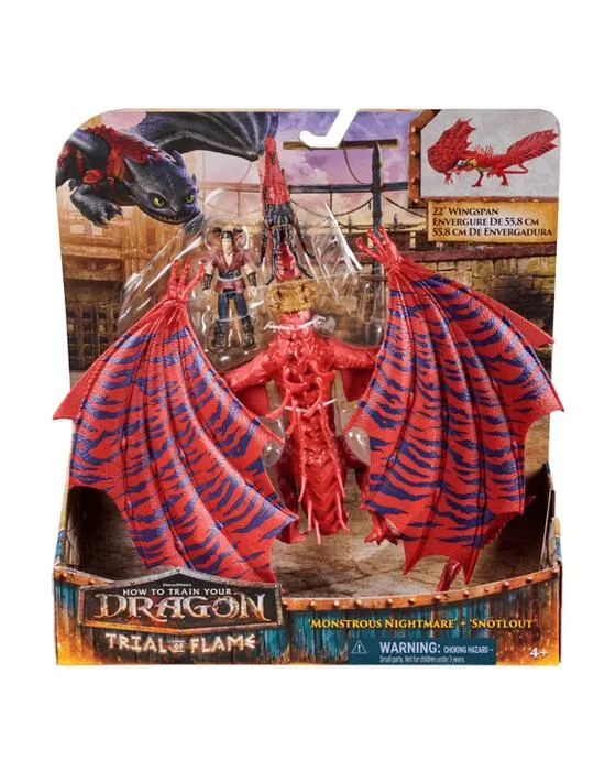 Dreamworks Comment former votre Dragon Trial de la série de figurines de cauchemars et de snotlouts de flammes