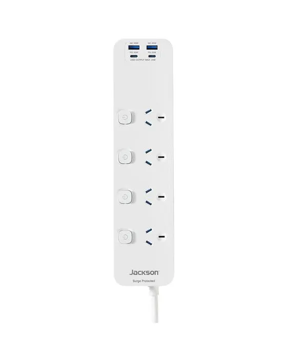 Jackson Charge rapide PD20W USB-C commuté 4 prise Powerboard