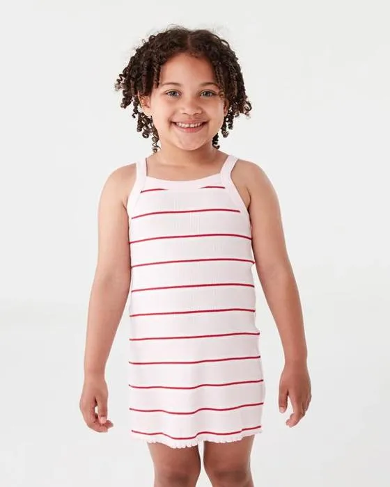 Robe sans manches à côtes