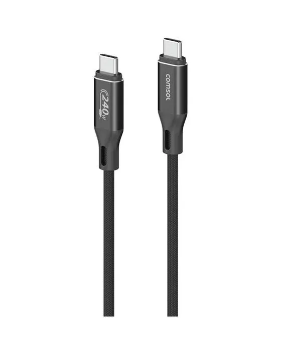 Câble de charge USB-C à USB-C Comsol 240W 1,5m