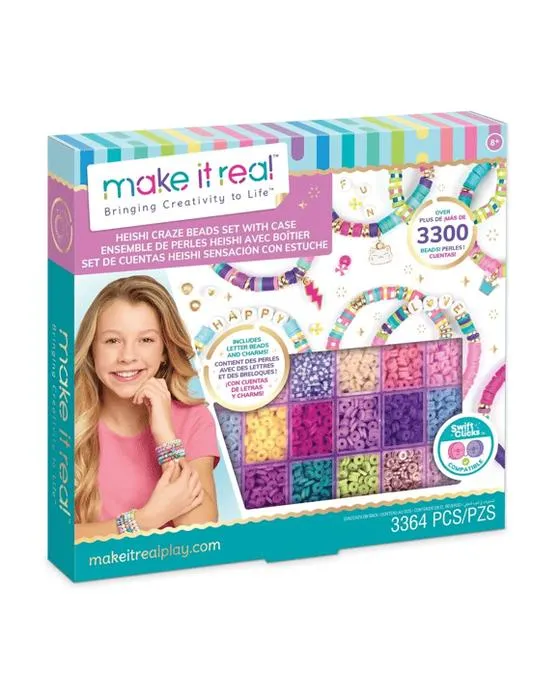 3364 pièce faire en vrai Heishi Craze perles ensemble avec le boîtier