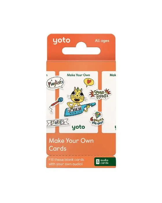 5 Pack Yoto Faites vos propres cartes de contenu