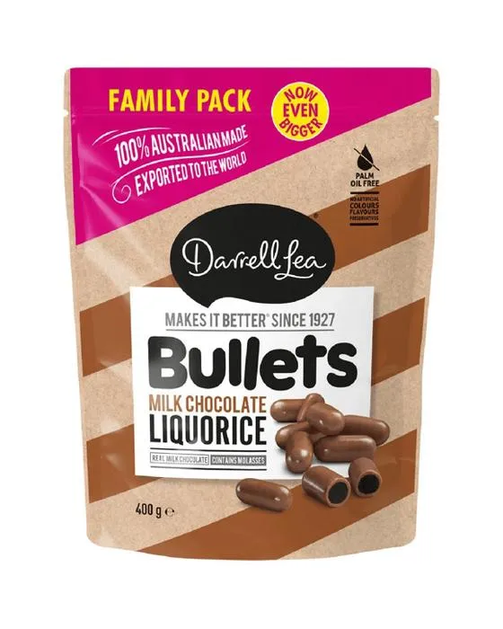Tarteaux au chocolat au lait de Darrell Lea 400g