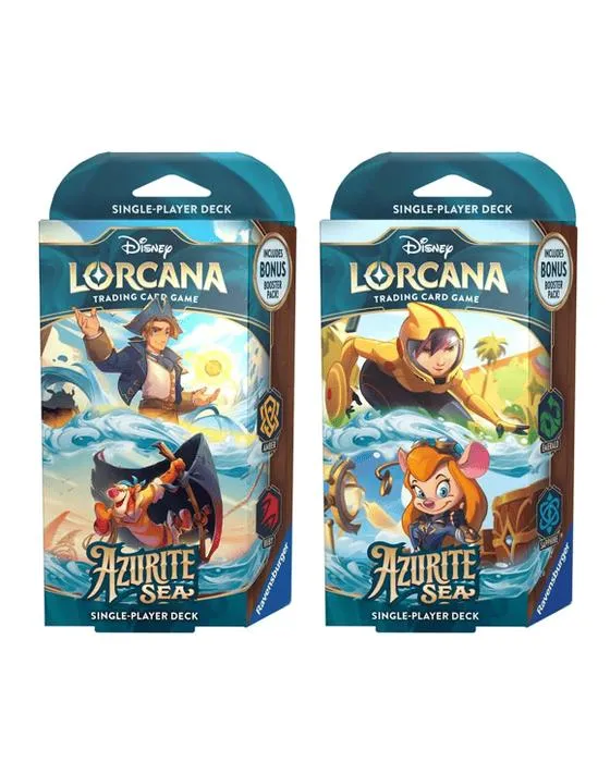 Disney Lorcana Trading Card Game: Azurite Sea Single Player Deck - Assortiment