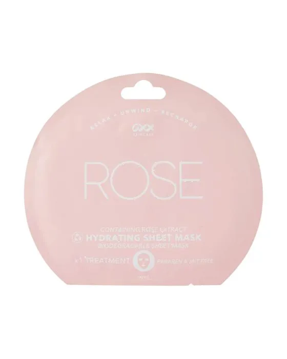 Masque de feuille hydratant - Rose