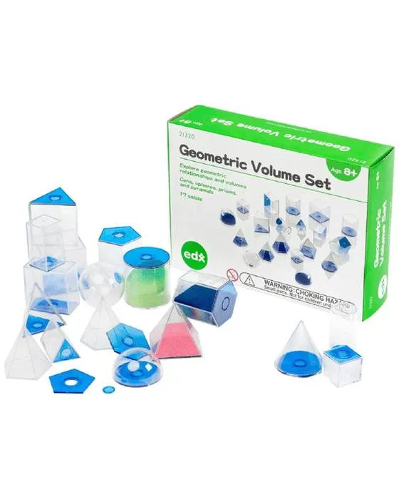 EDX Education 5cm Ensemble de volume géométrique