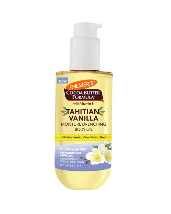 Huile de corps de drague de la vanille tahitienne de Palmer 192ml - Vanille tahitienne, beurre de cacao et karité