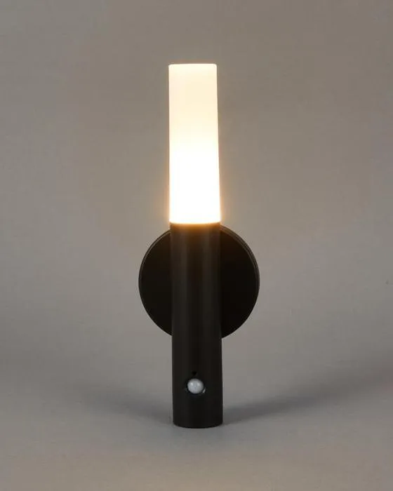 Lampe magnétique verticale à détecteur de mouvement - Noir