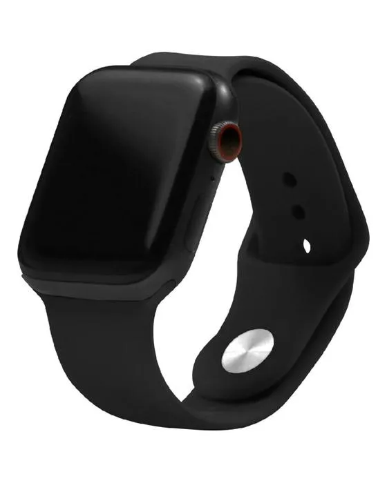 Otto Apple Watch Silicone Band Series 4-9/SE 44-45mm Noir