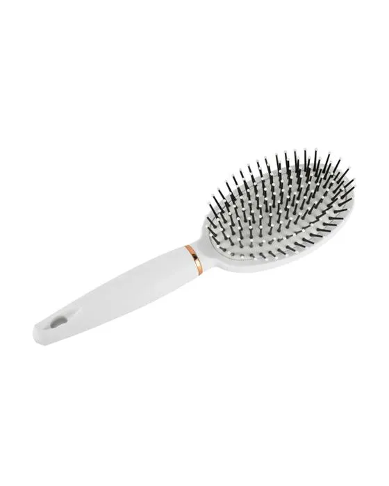 Brosse à coussin ovale pour soins capillaires OXX - Blanc