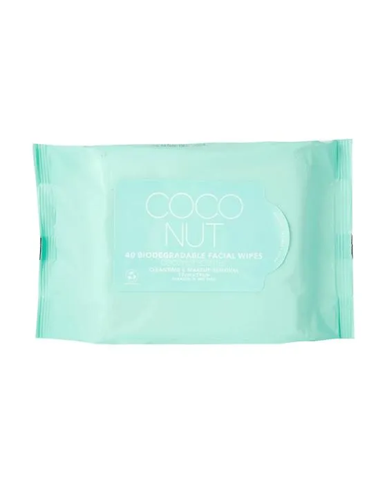 40 Pack Nettoyage et maquillage Wipes faciales - Coconut parfumé