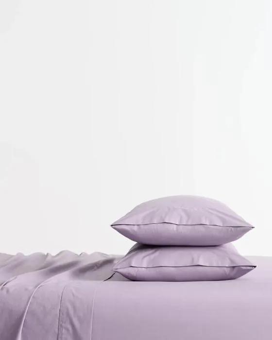Cible Australien coton 250 Fil de filet de feuille de compte - Lit simple - violet