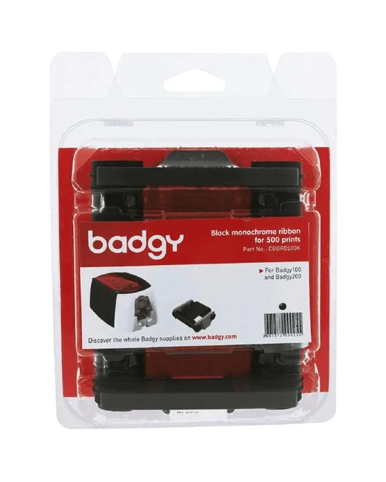 Badgy Black Ribbon 500 impressions