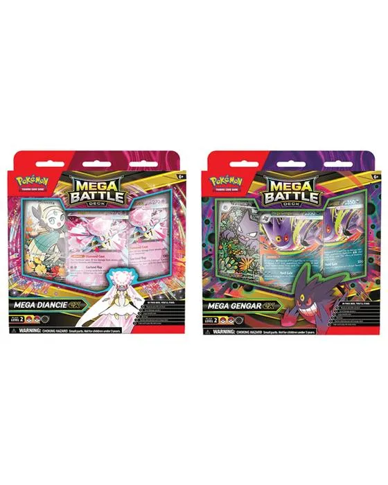 Pokemon Trading Card Game: Mega Battle Deck Mega Gengar Ex & Mega Diancie Ex - Assortiment