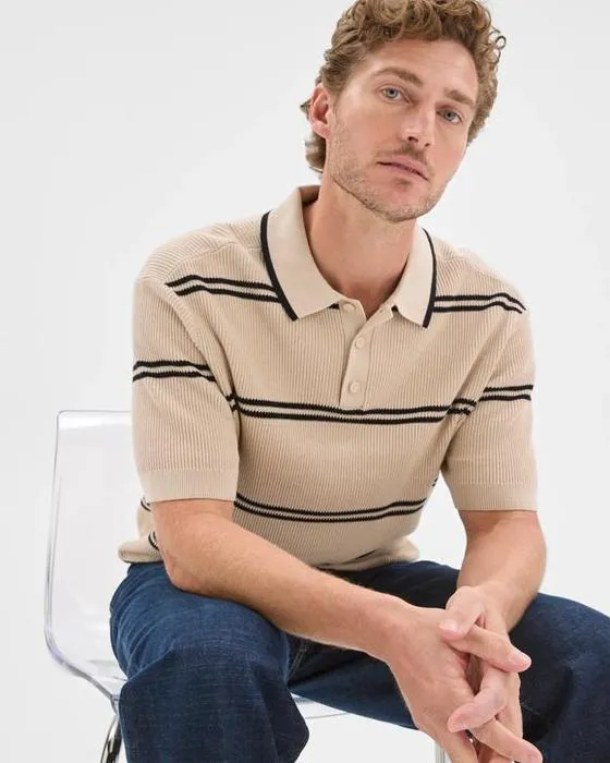 Cible Homme Australien Cotton Stripe tricot Polo Top