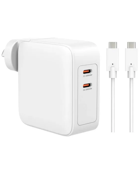J.Burrows 100W GAN double chargeur mural USB-C