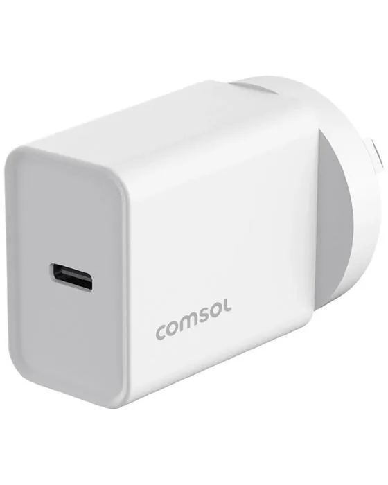 Comsol USB-C Chargeur mural blanc 20W