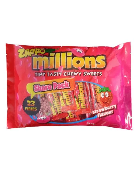 23 pièces Zappo Millions de petites bonbons à croquer 368g
