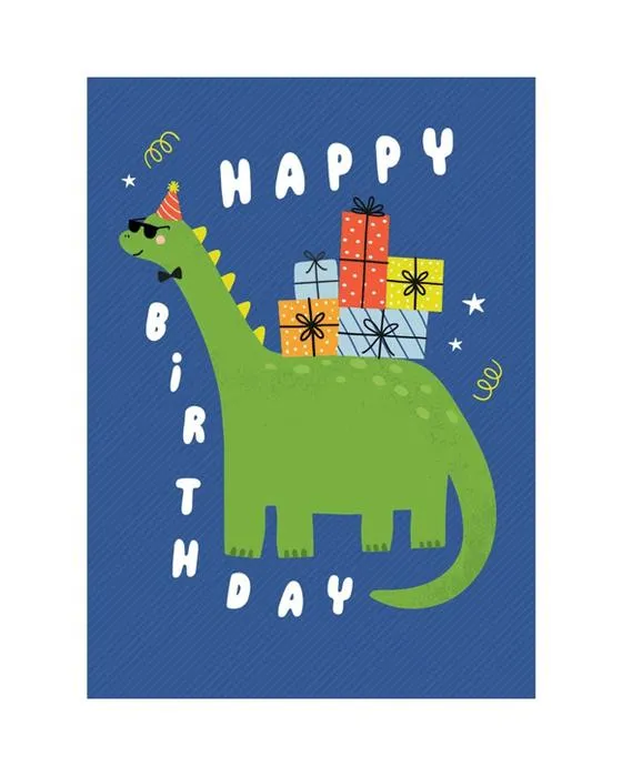 Lasting Impressions Carte d'anniversaire Dinosaur